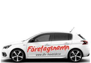 självhäftande text peugeot 308